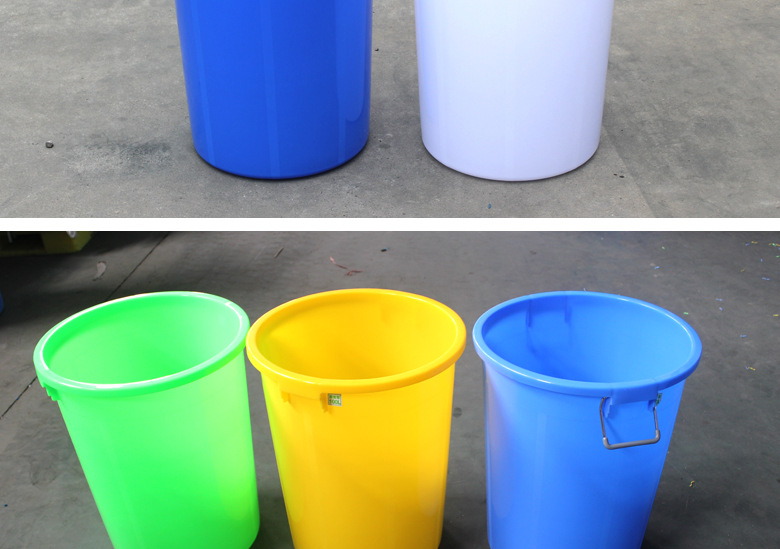 锦尚来厂家家用塑料水桶 50L摔不坏周转塑胶桶 提手塑料圆桶超厚示例图19