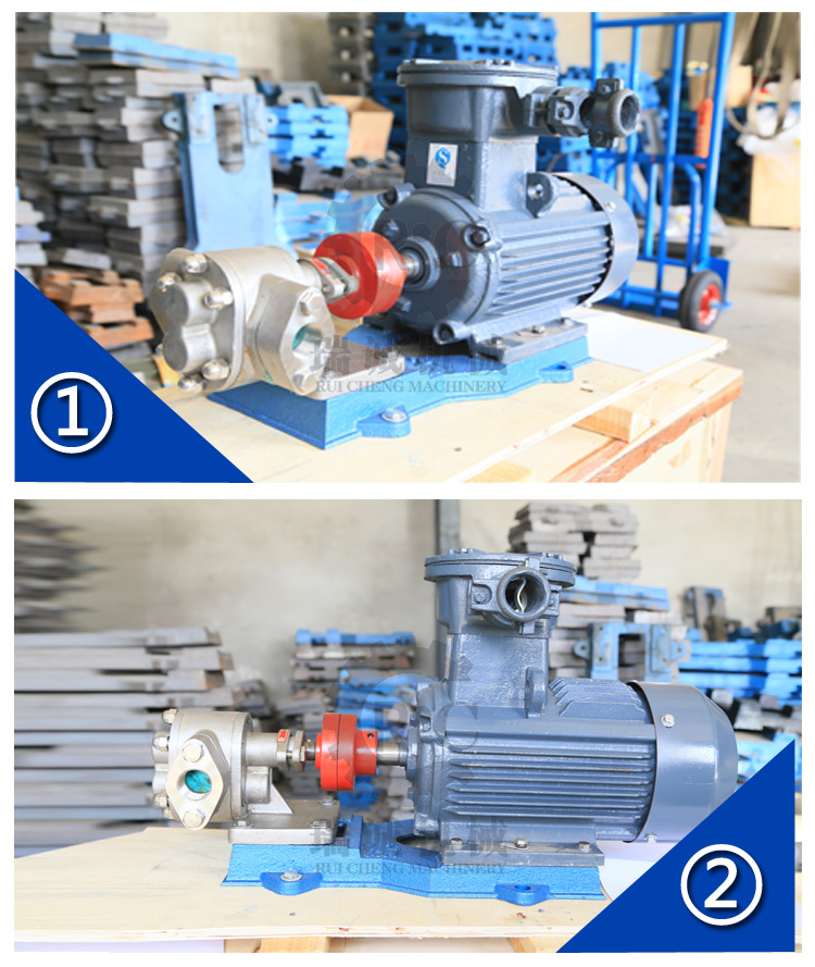 供应 防爆不锈钢KCB18.3齿轮泵 化工厂耐腐蚀耐高温小流量输油泵示例图6