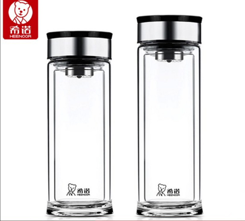 希诺水杯厂家 希诺水杯代理 希诺杯子批发定制 6900系列双层玻璃杯