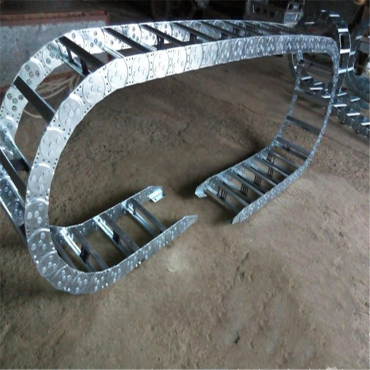 沧州汇科机床拖链 桥式钢制穿线拖链示例图5