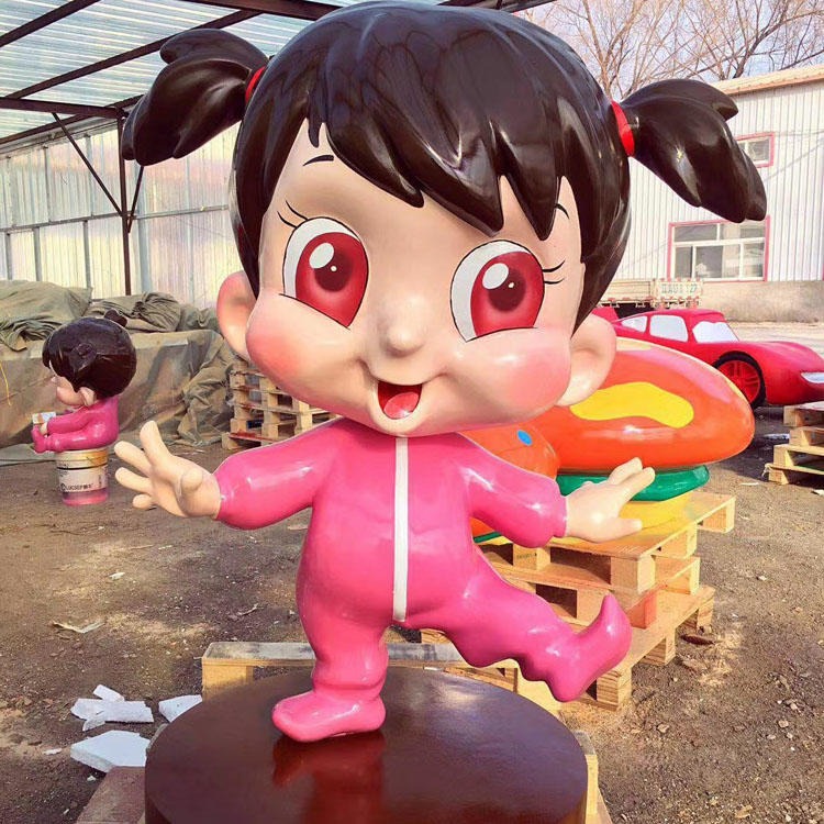 佰盛广州卡通小女孩雕塑图片 定制卡通人雕像厂家图片