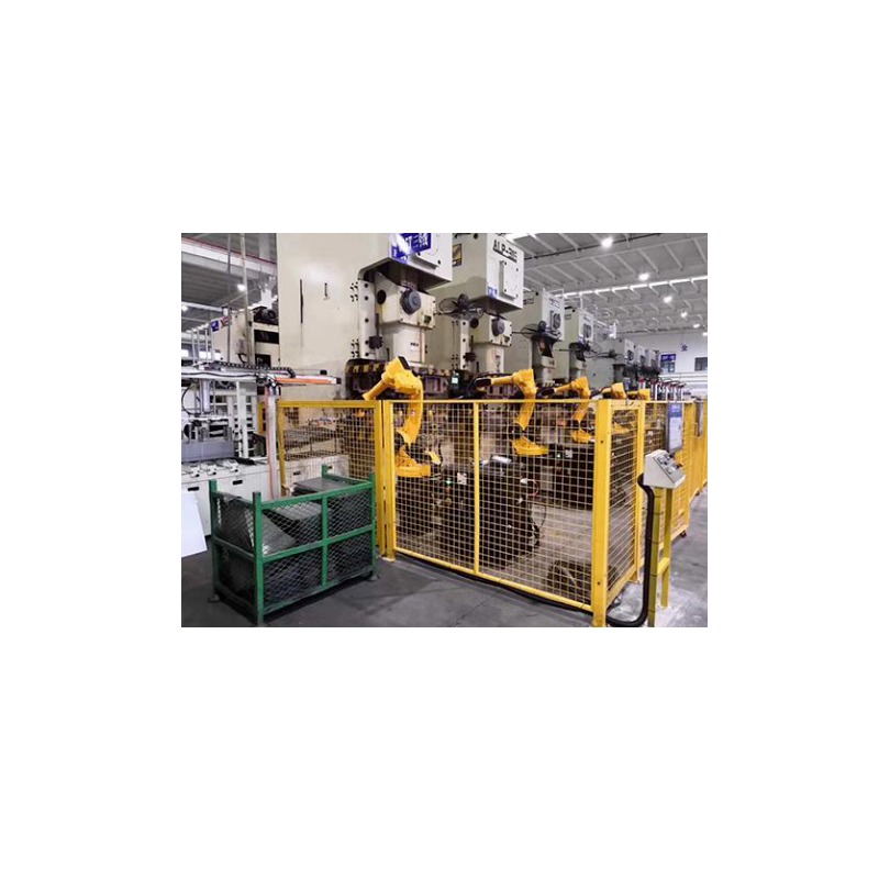 冲压搬运工业机器人全自动实验室设备 冲压搬运工业机器人全自动实训装置 冲压搬运工业机器人全自动综合实训台图片