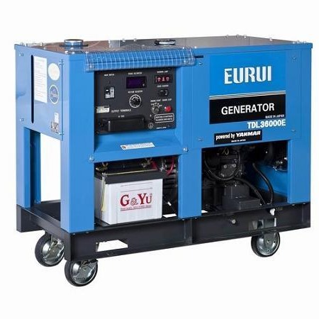30KW 进口柴油单相 移动式便携发电机 日本东洋EURUI TDL36000E