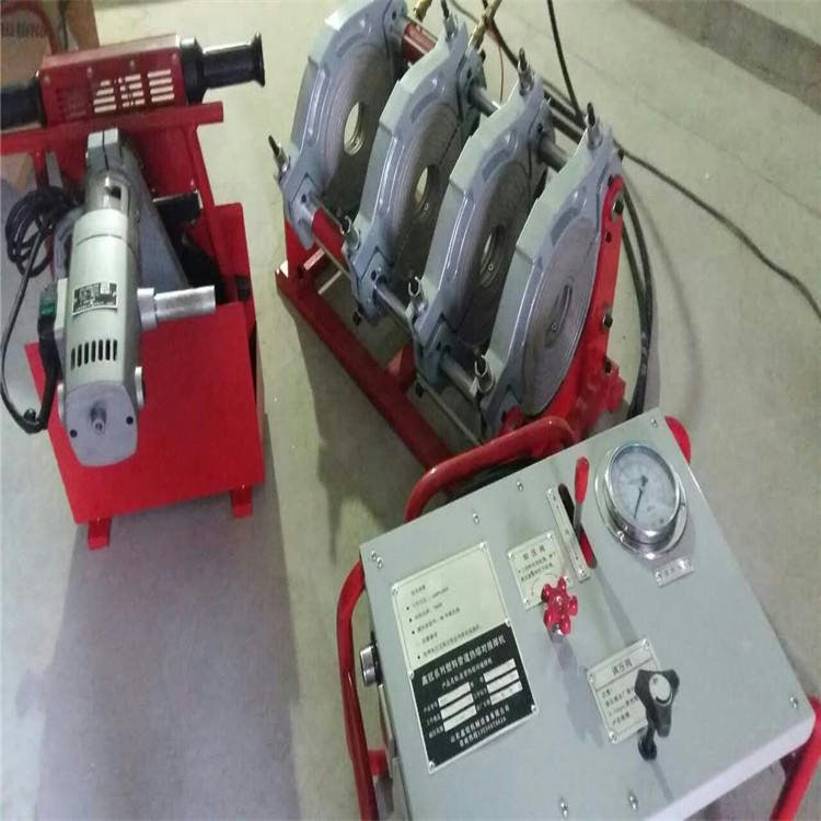 山东鑫冠热熔焊管机 90-250热熔机销售 PE管焊接机