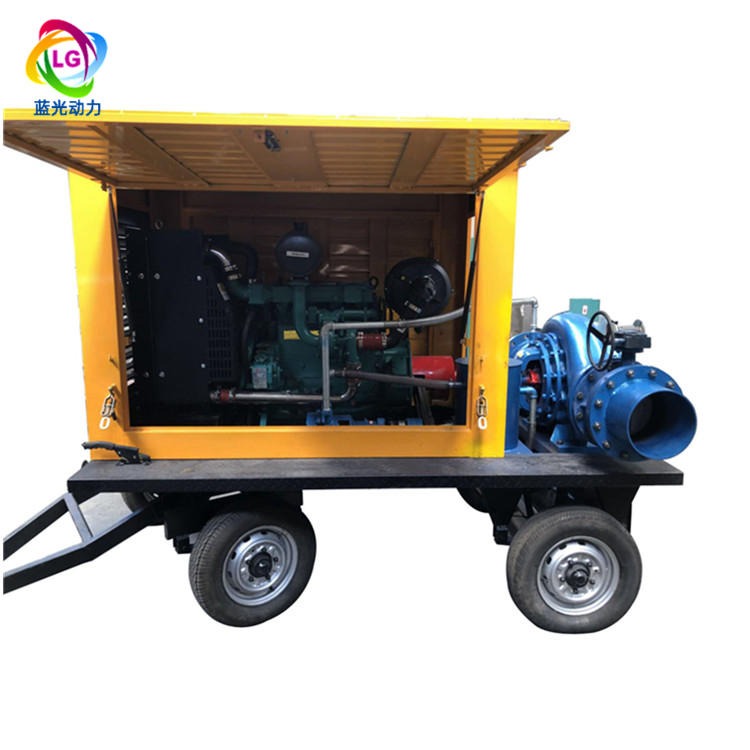 蓝光直供柴油机水泵 移动泵车 防汛排污泵 应急柴油机泵