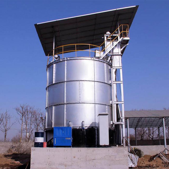 有机肥设备：立式发酵罐厂家现货供应，密封好氧有机肥生产方式