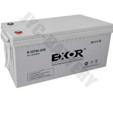 埃索EXOR蓄电池EX200-12 铅酸电池6-GFM-200 免维护12V200AHUPS电源 太阳能电池