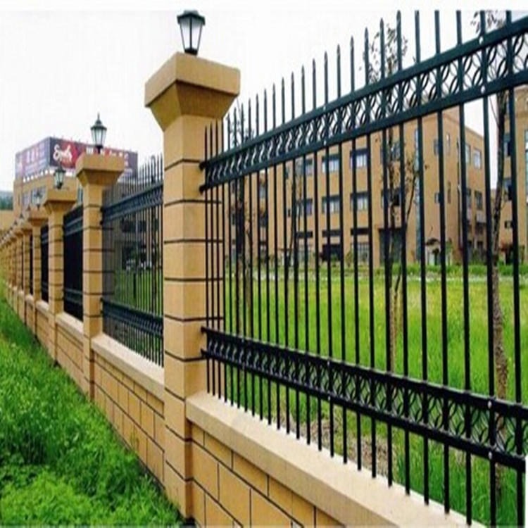 满星 小区围墙工厂护栏 锌钢护栏 小区珊栏围墙 支持定制