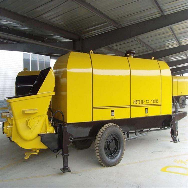 细石混凝土输送泵输送距离远  九天销售 HBTS60混凝土输送泵可靠性高
