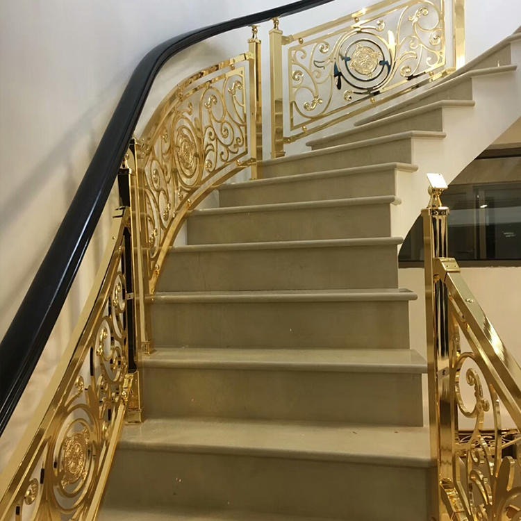 邵武欧式铜艺浮雕楼梯护栏的独特设计