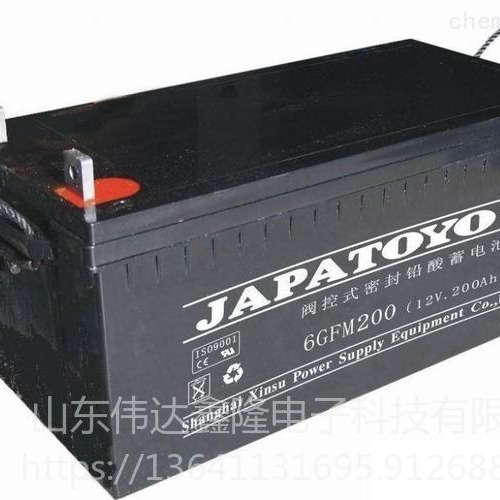 JAPATOYO蓄电池促销6GFM200/12V200Ah报价阀控密封铅酸蓄电池直销