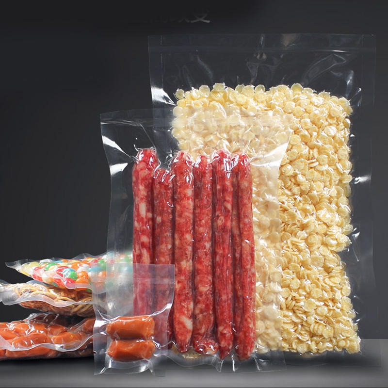 龙硕定制印刷复合密封塑封透明光面 真空袋食品包装袋 可印图案图片