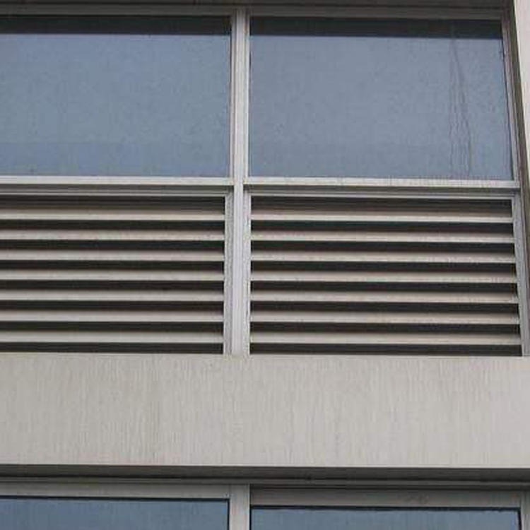 厂家定做 排风防雨百叶窗 空调百叶通风口 铝合金外墙百叶窗 铝合金防雨百叶窗