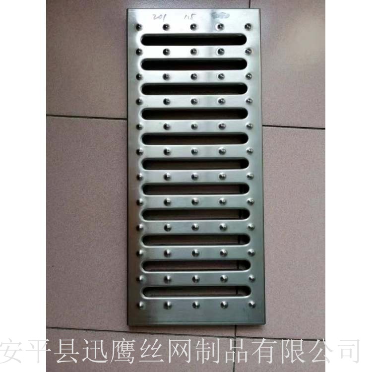 湘潭市下水道盖板  不锈钢漏水篦子  制药厂排水防鼠盖板  迅鹰不锈钢沟盖板