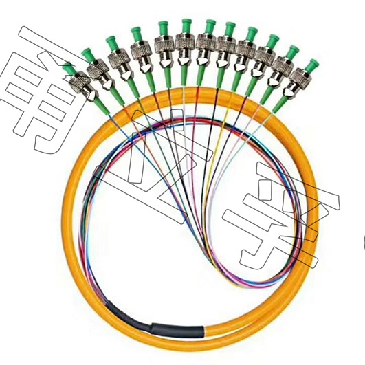 电信级 FC/APC 12芯 束状尾纤 光纤跳线 单模尾纤APC图片