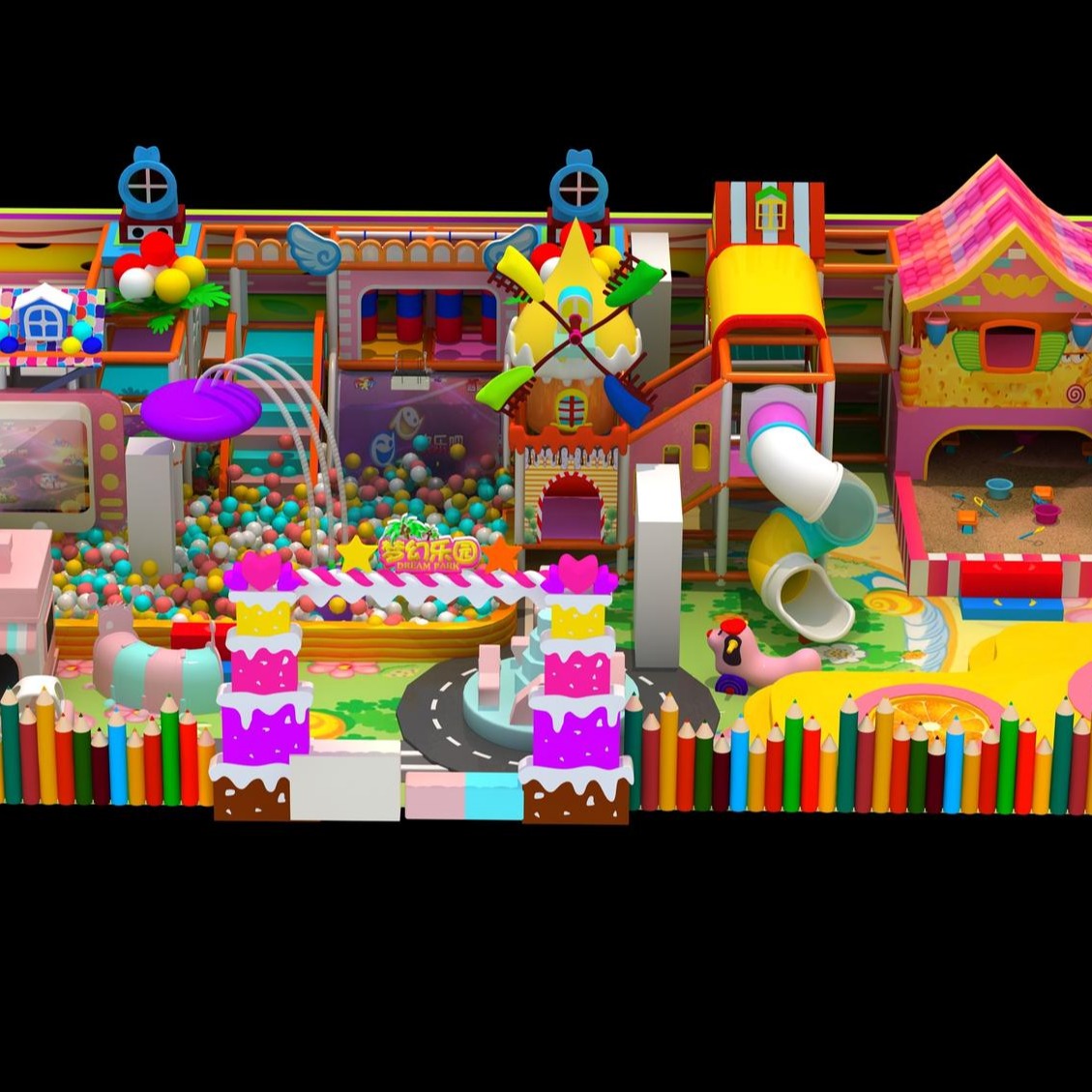 粉色系列淘气堡  淘气堡蹦床厂家  儿童乐园设备  淘气堡厂家图片