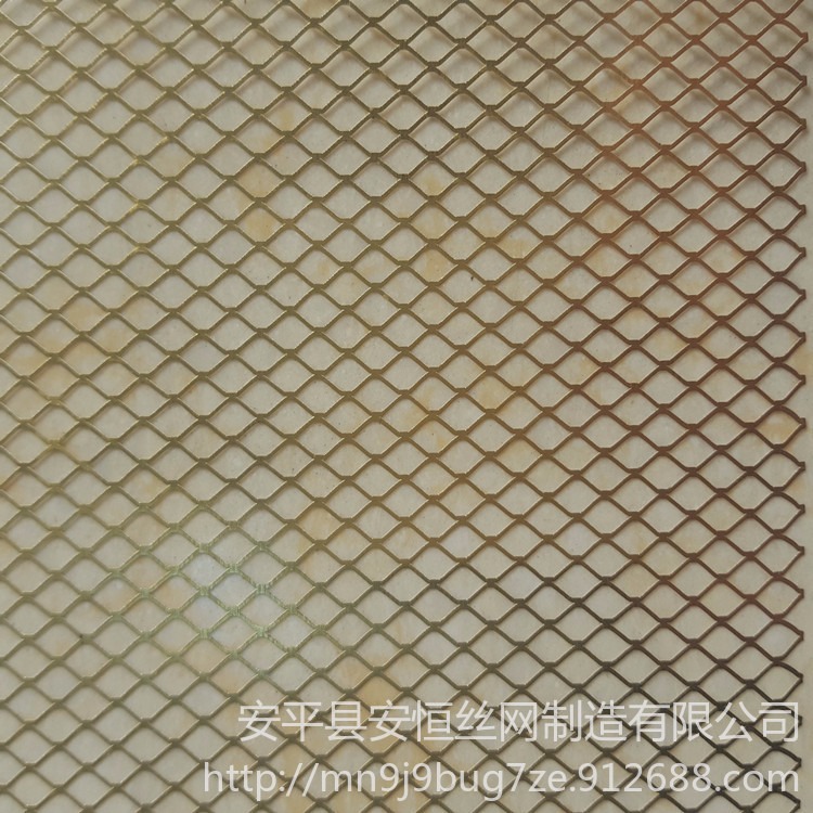 菱形孔导电铜网  紫铜拉伸网孔径2x4mm  0.05mm厚斜拉铜箔网 现货铜板铜箔