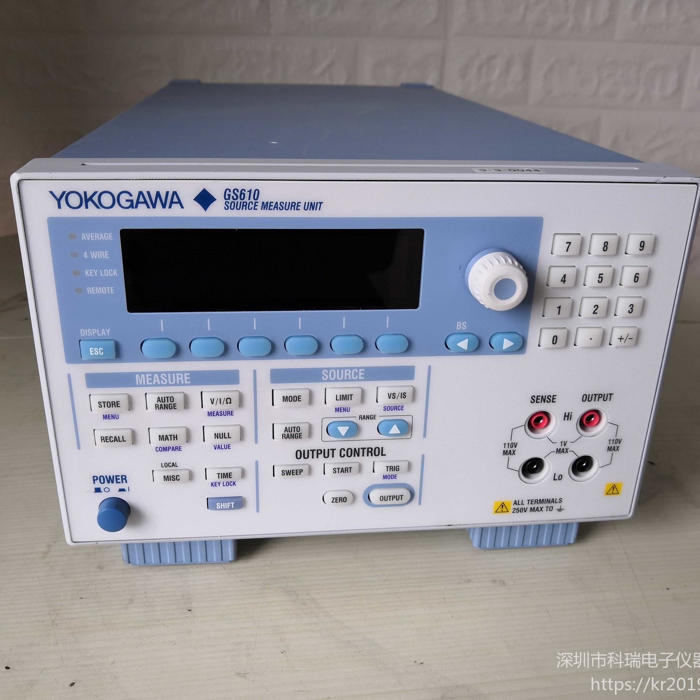 出售/回收 横河Yokogawa GS610 信号源测量单位 现货销售