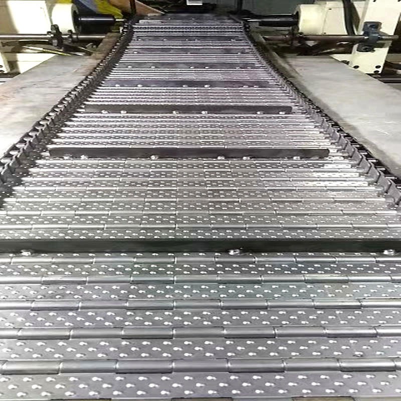 厂家生产链板式输送机 设备传送链板输送带 机床排屑机专用链板