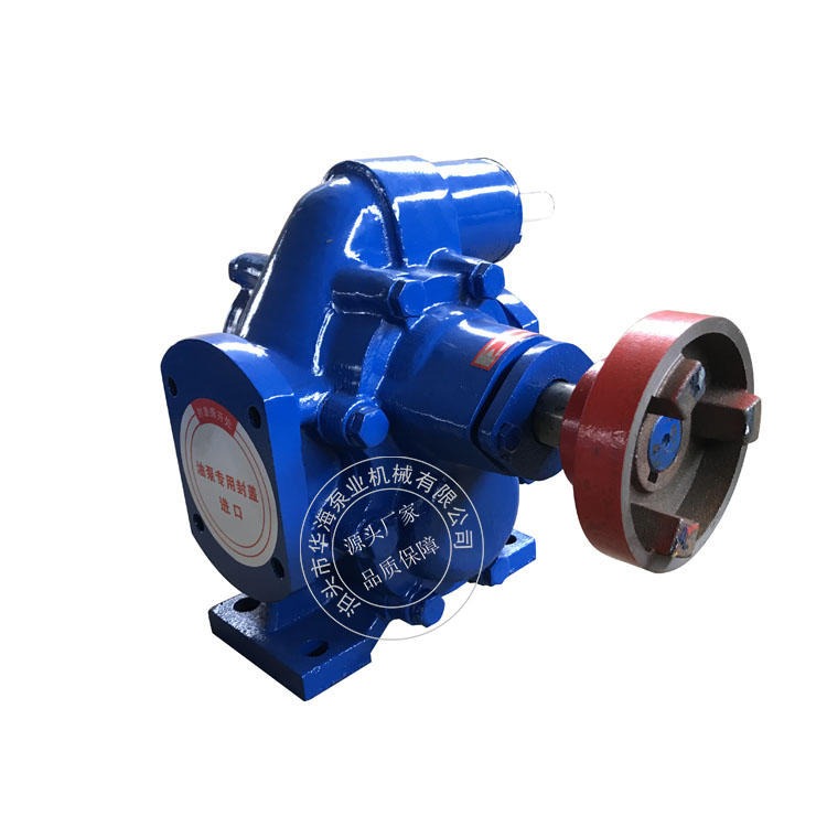 华海泵业2CY-29/0.36卧式齿轮泵 卫生级不锈钢齿轮泵 工业型自吸油泵 润滑油输送泵11KW  70口径