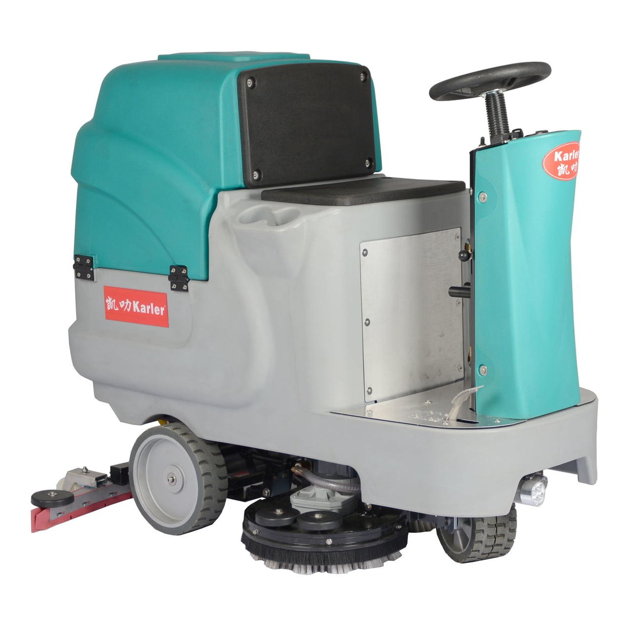 凯叻双刷驾驶式洗地机HY660 天津市包装印刷造纸厂保洁擦地机