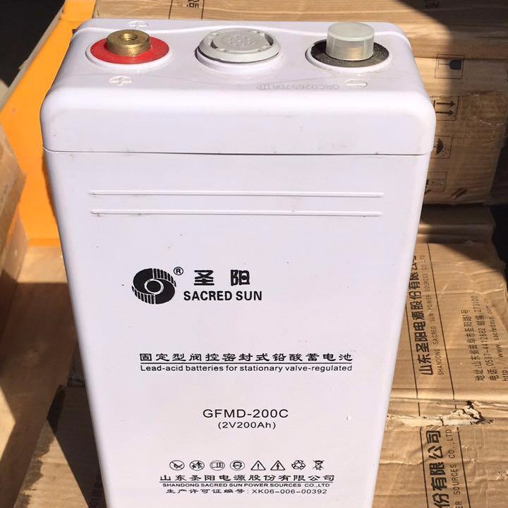 圣阳蓄电池GFM-200C 圣阳蓄电池2V200AH 参数型号报价 铅酸免维护蓄电池价格