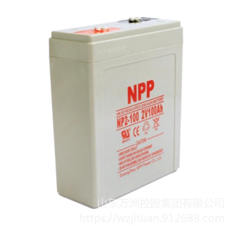 NPP耐普蓄电池NP2-100 2V100AH铅酸免维护蓄电池 直流屏EPS应急电源专用 现货供应
