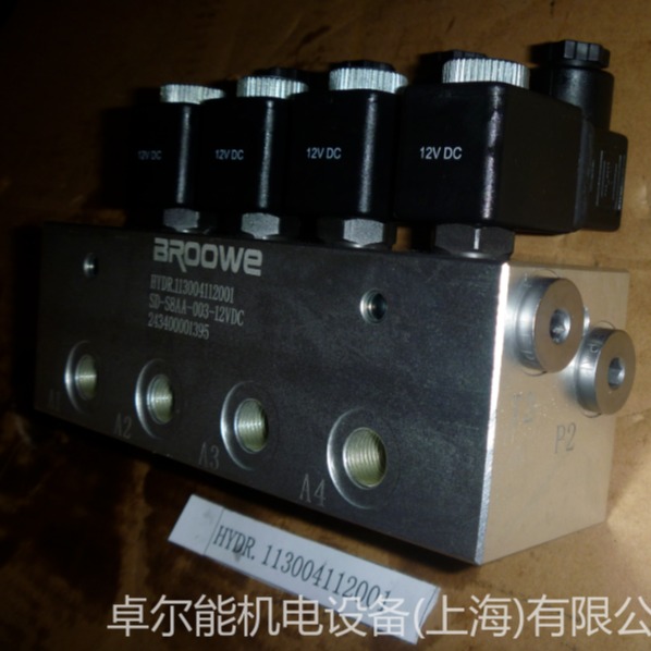 布威BROOWE电磁阀组SD-S8AA-003-12VDC 现货供应 电磁阀组图片