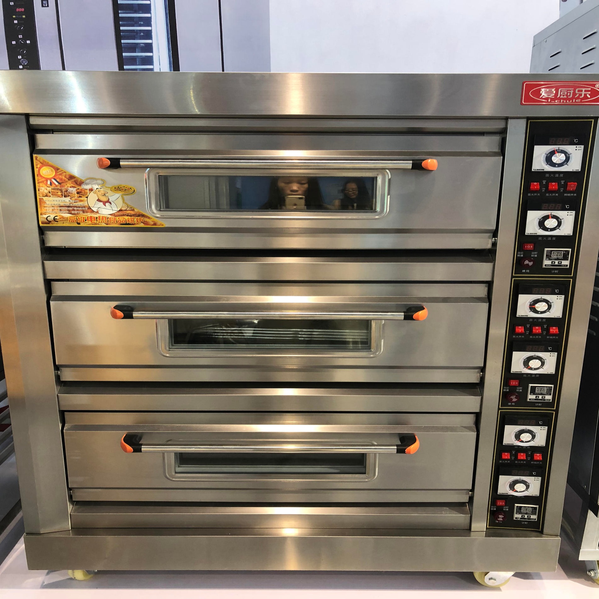 爱厨乐ACL-3-6D三层六盘电烤箱 商用大型面包烤箱电烘炉