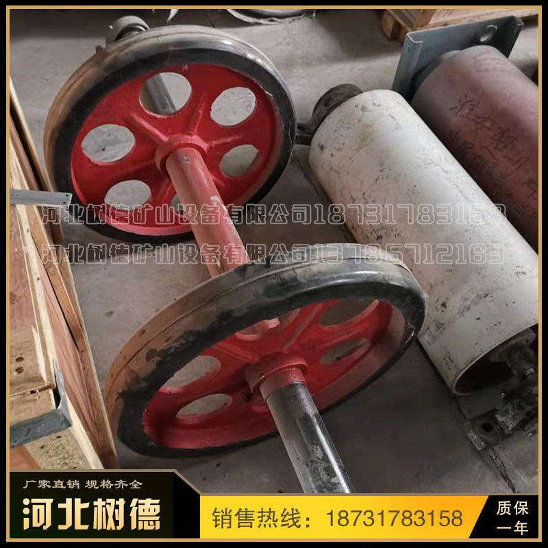 树德矿山设备定制TD75型型皮带机压带轮大倾角皮带机复式压带轮皮带轮胶带轮图片
