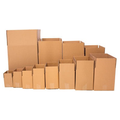 快递纸箱批发生产厂家定做 3层瓦楞现货邮政定制长方形打包硬纸盒图片