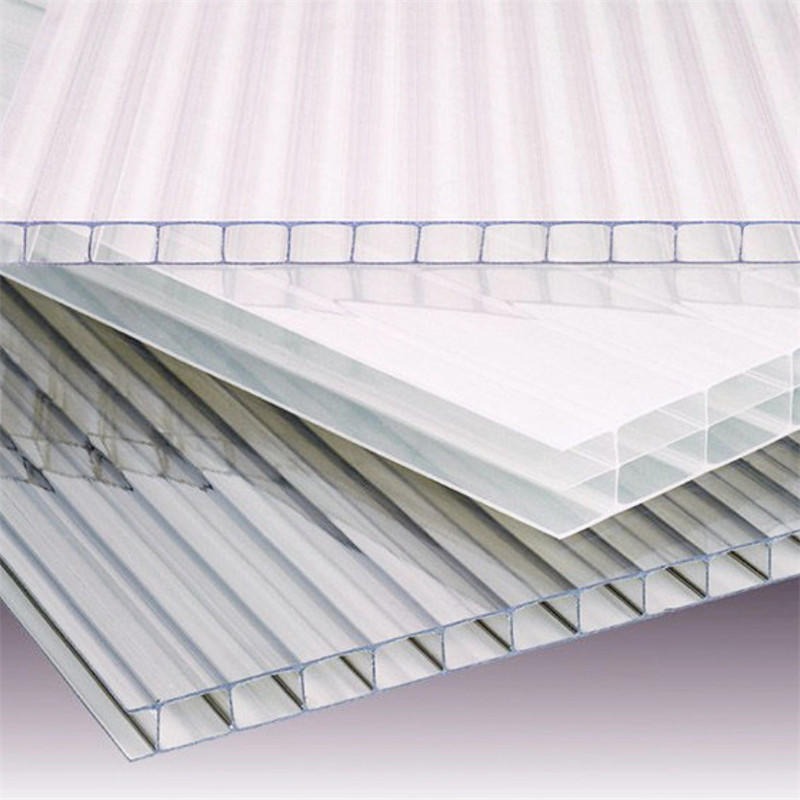 厂家定制2层矩形PC阳光板 双层PC中空板 聚碳酸酯阳光板 卡布隆板