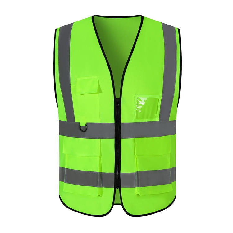 反光背心施工程荧光环卫工人马甲交通警示安全衣服汽车用夜间外套图片