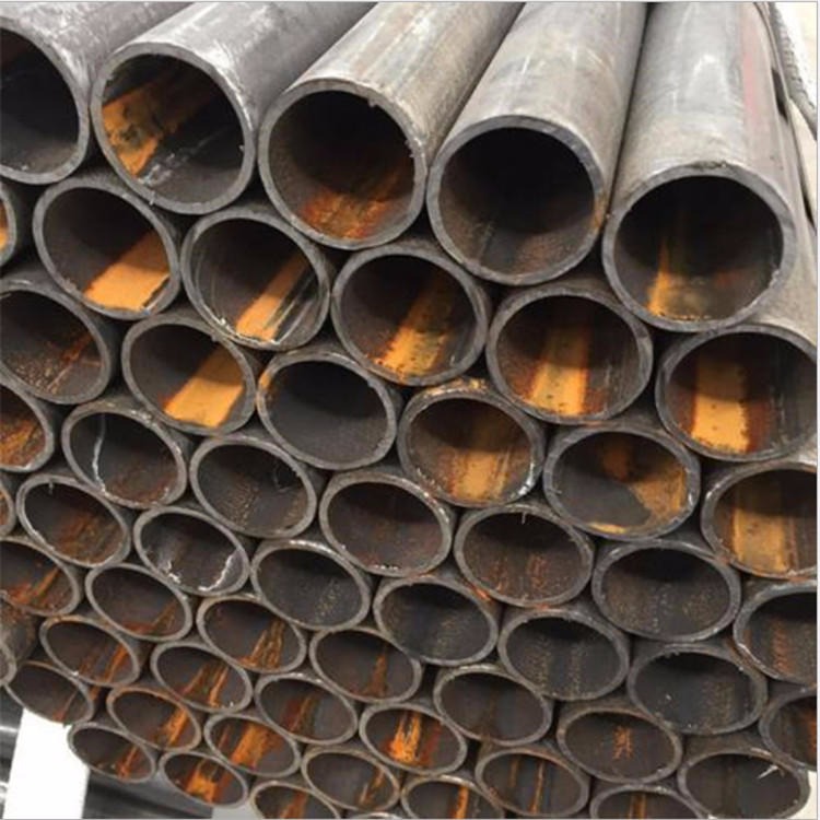 薄壁焊管 栏杆结构用焊接钢管 室内圆钢管现货可定做可切割图片