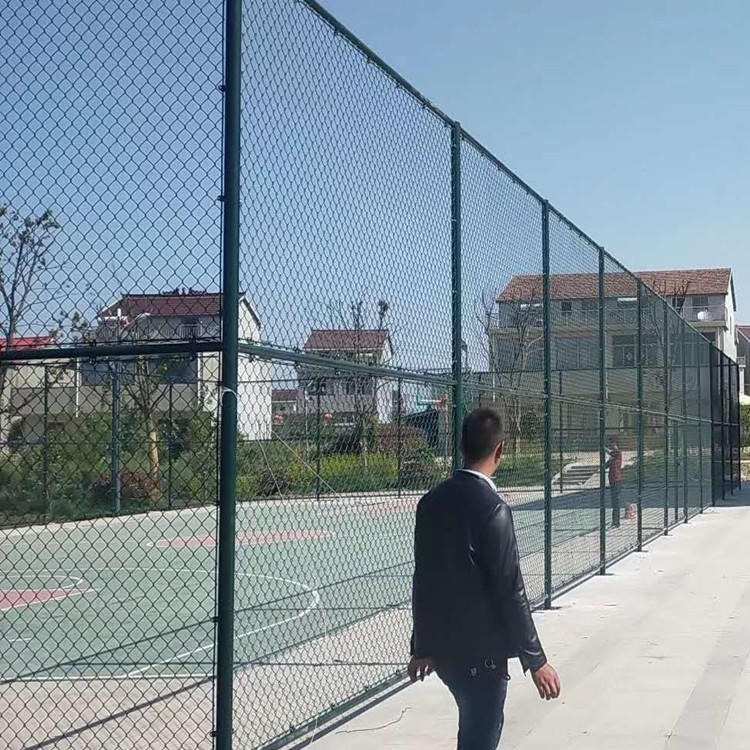 球场围网 德兰钢筋式组装篮球场围网 球场护栏网