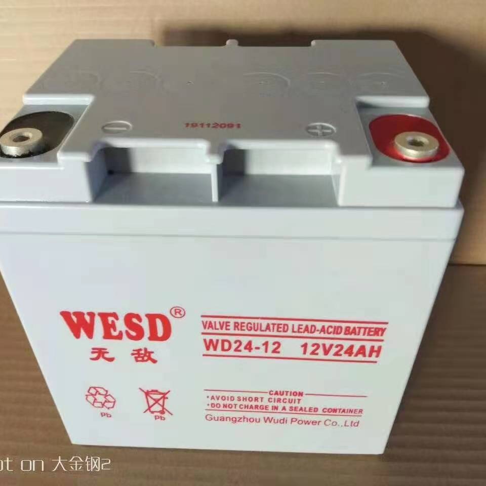 正品  蓄电池WD24-1212v24AH免维护铅酸电池 消防直流屏 ups电源 电梯 通讯用后备电瓶