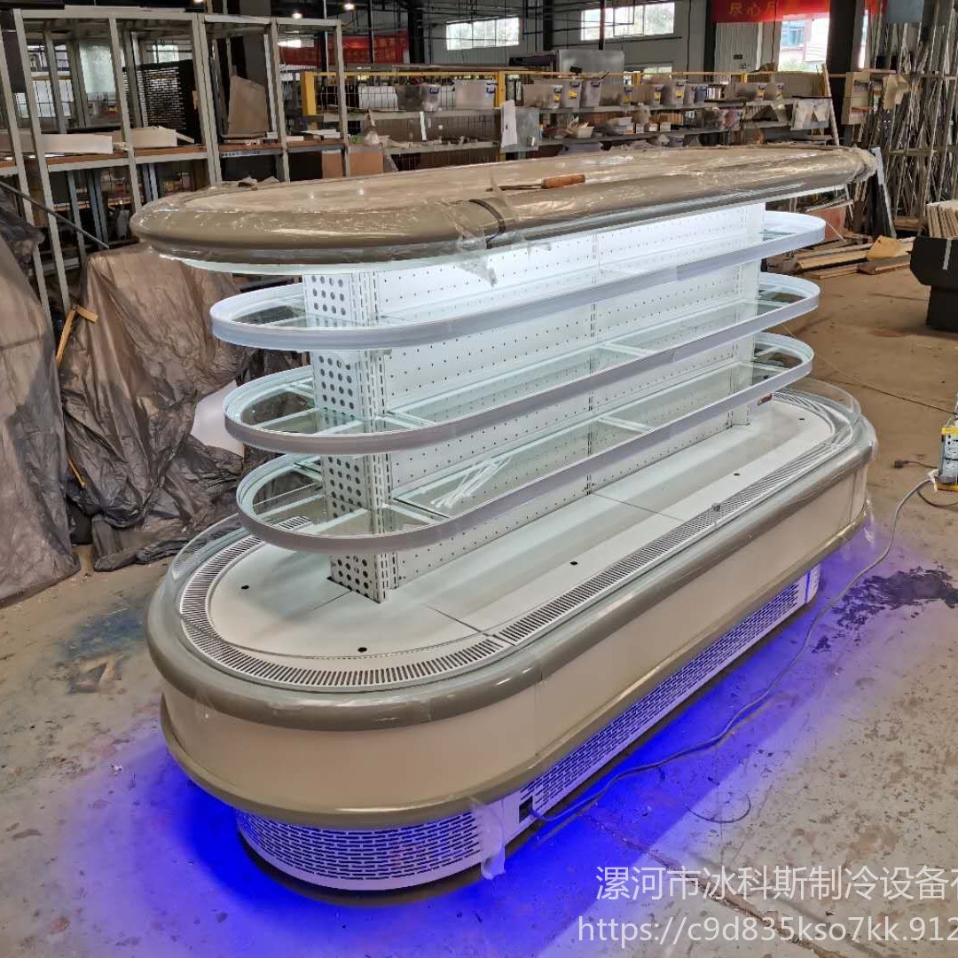 湛江市环岛柜 环形保鲜柜 商场中岛柜  风幕柜 超市冷柜 工厂直销 支持定制 未来雪-WLX-HD-189图片