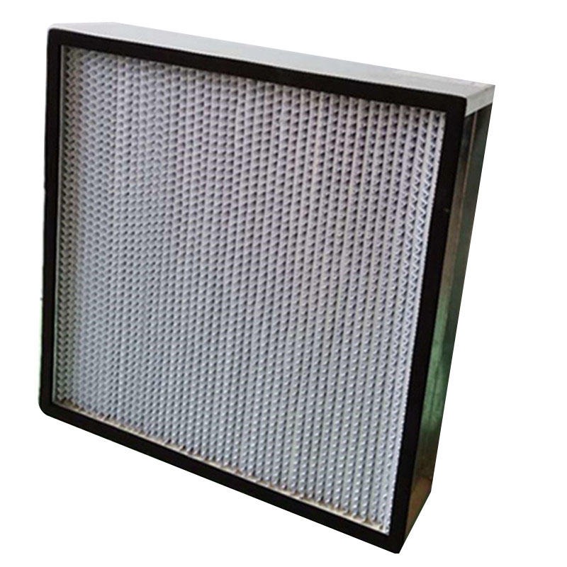 信贝牌空气过滤器 镀锌板框有隔板高效过滤器 高效过滤器用于净化系统末端过滤部件