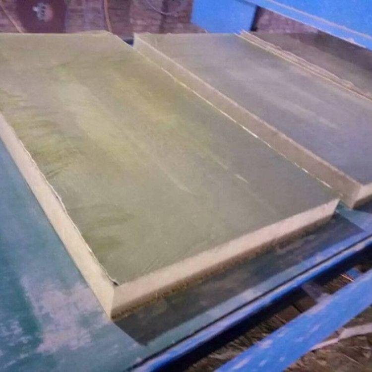 河间叶格生产外墙岩棉复合板 定做憎水竖丝水泥砂浆岩棉复合板1200*600各种型号