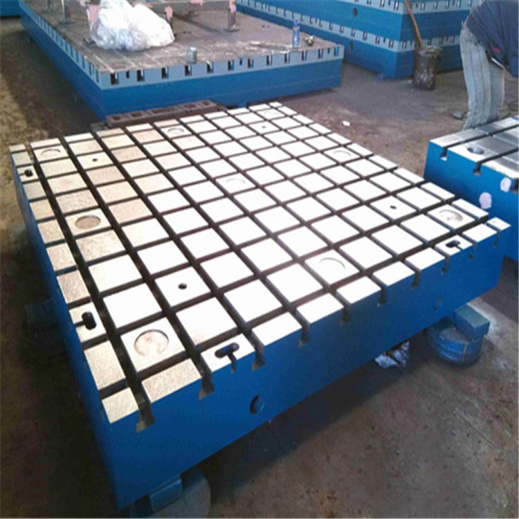 安徽T型槽铸铁平台  铸铁测功机试验台 焊接平台 焊接平板图片