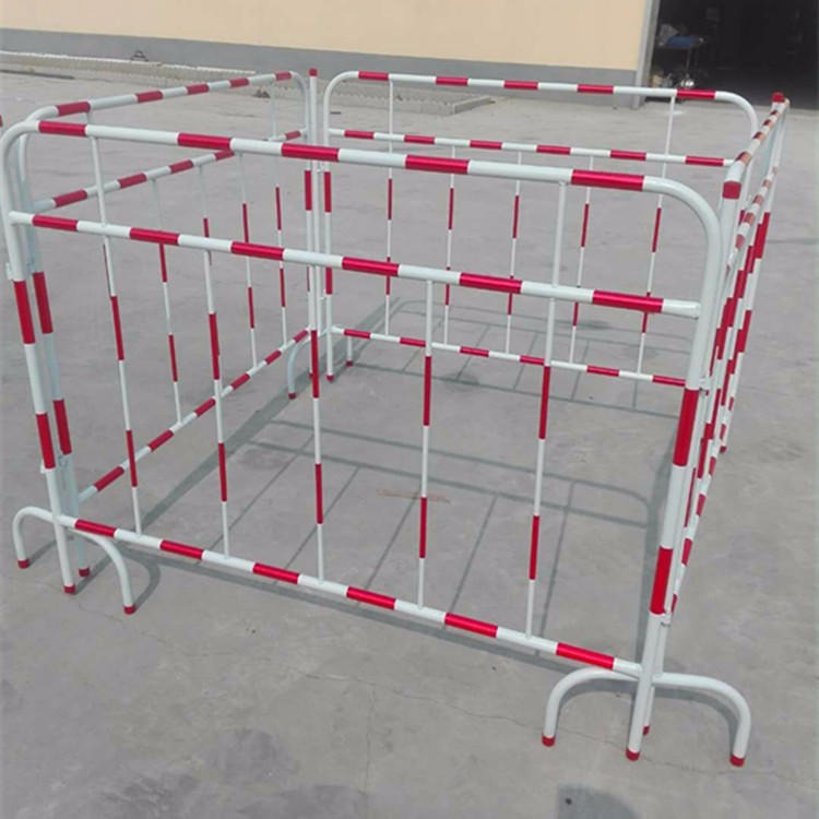 湖南铁马围栏 英威安全铁质护栏 红白双色警示铁围栏TM-1.2