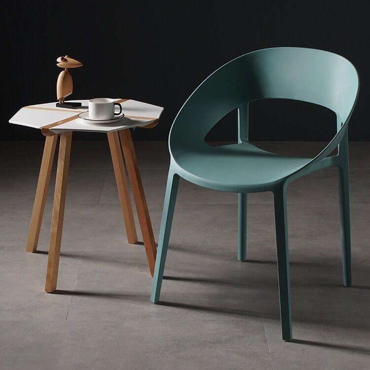 时尚塑料椅 PP塑胶餐椅 快餐桌椅 PP环保塑料椅子 西餐厅桌椅 北欧时尚休闲椅
