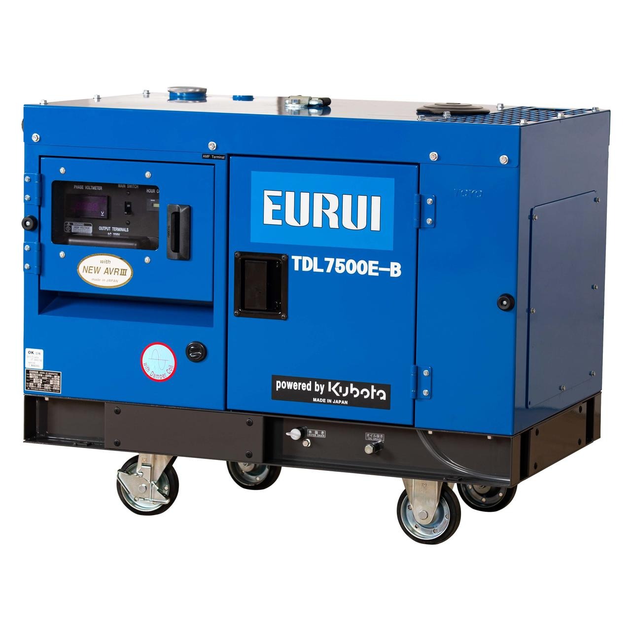 日本东洋EURUI 进口柴油发电机 日本东洋柴油静音发电机 5.6KW发电机 TDL7500E-B