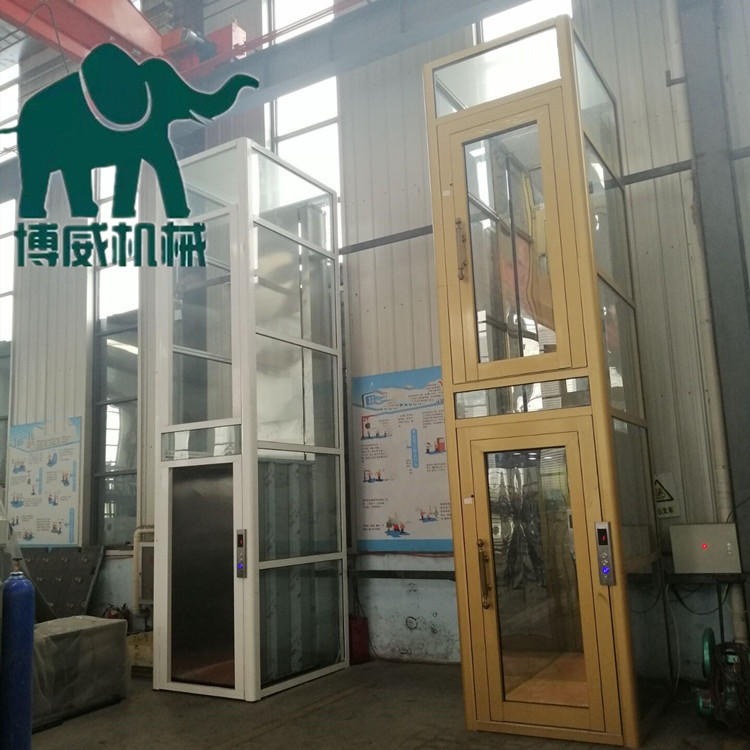四川博威JYDT曳引机升降电梯 家用电梯 别墅小型货梯图片