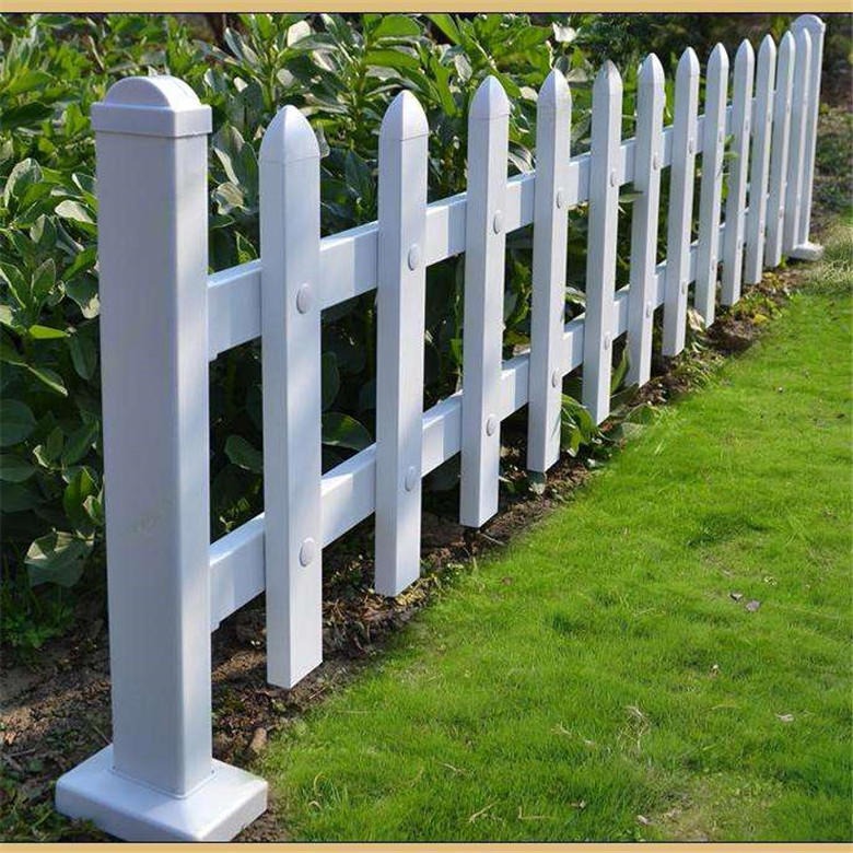 德兰草坪栅栏厂家 PVC花园塑钢围栏 户外花池草坪围栏现货直销图片