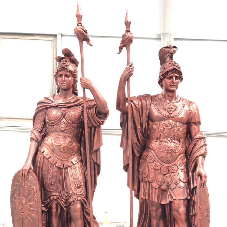 佰盛 守护女神欧式雕塑西方武士摆件别墅房地产售楼部古希腊士兵雕塑图片