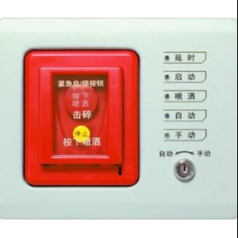 气体灭火控制器主机手自动转换开关紧急启停按钮放气喷洒释放指示灯图片