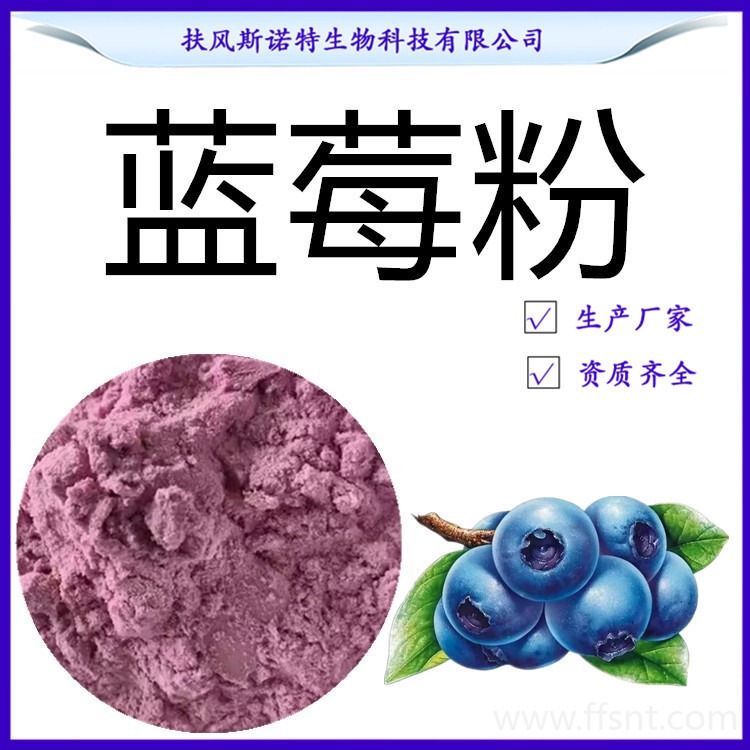 蓝莓粉 98%蓝莓粉 水溶性蓝莓果粉 蓝莓花青素 资质齐全图片
