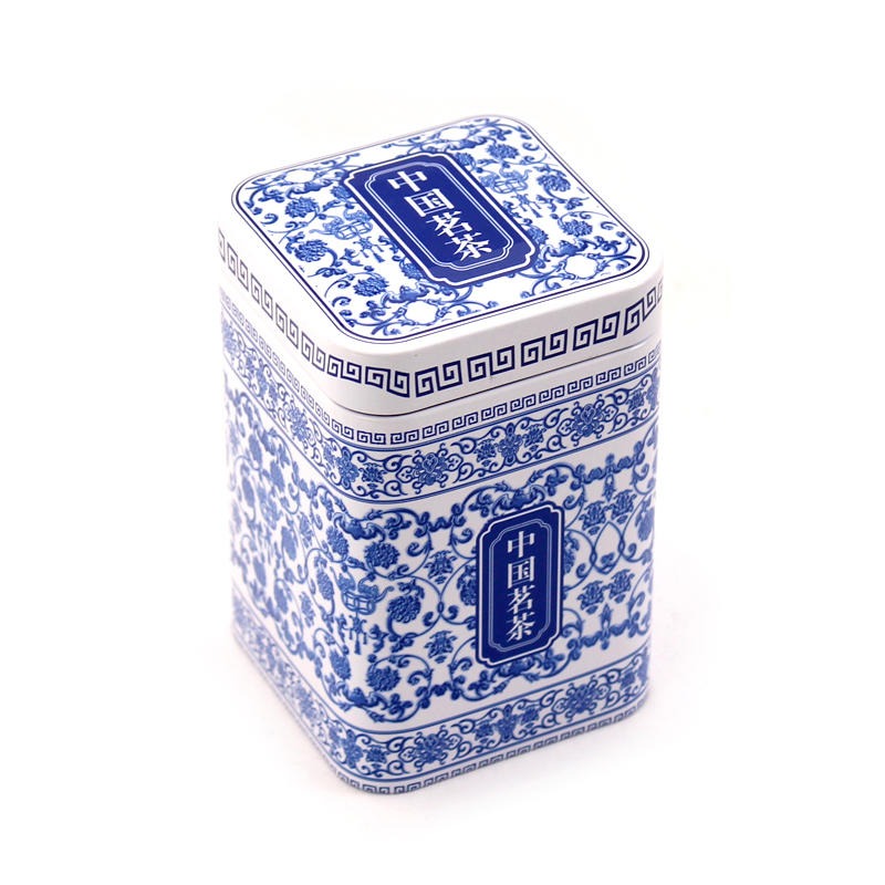 茶叶铁盒包装生产厂家 麦氏罐业 精美茶叶罐铁罐定制  正方形金属盒包装
