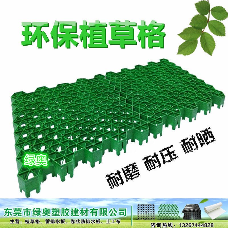 广东广州绿奥HDPE植草格，深圳绿化植草板报价